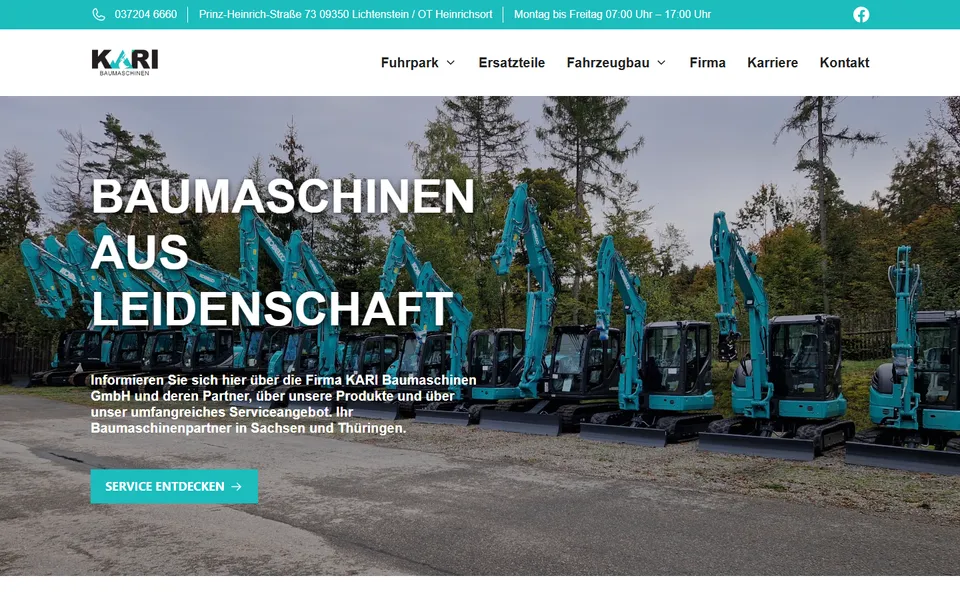 Screenshot von baumaschinen-kari.de
