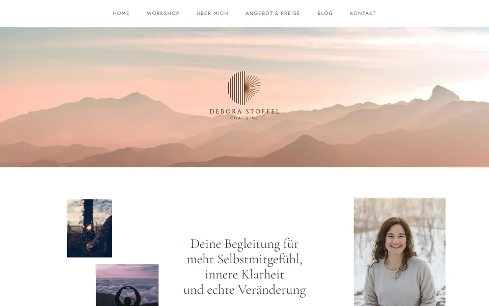 Screenshot von deborastoffel.ch