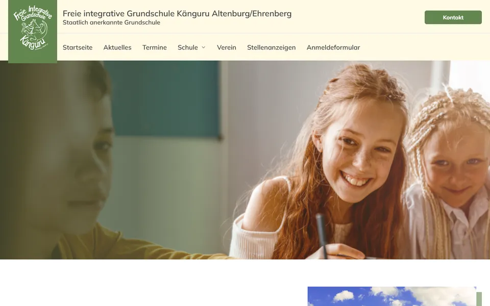 Screenshot von grundschule-kaenguru.de